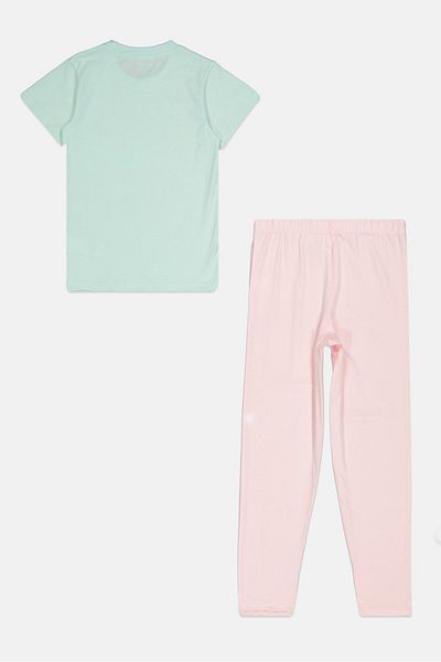 SANRIO Kids Girl 2 Pieces Hello Kitty Top And Bottom Pajama Set, Multicolor