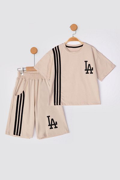 Lmn La Tie Oversized Unisex Shorts Suit