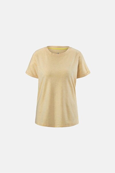 Tchibo Women Short Sleeve Plain T-shirt, Yellow