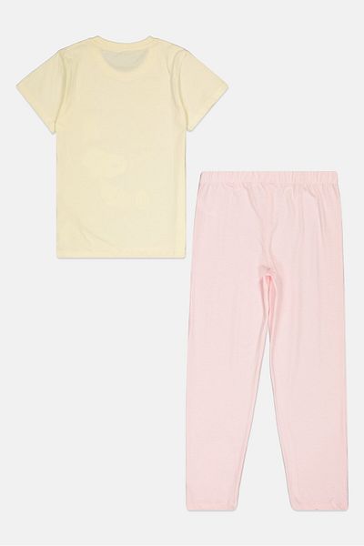 PEANUTS Kids Girl 2 Pieces Graphic Print Pajama Set, Multicolor