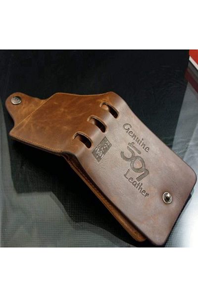 fulina Brown Leather Wallet, Multi-card Holder, With Seven Card Slots, Classic Design, Durable, For Men