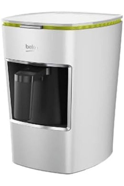 Beko Beko Bkk 2300 Turkish Coffee Maker Mini Keyf, White Color with Green Line