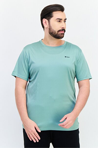 RBX تي شيرت تدريب رجالي بأكمام قصيرة من Dri-Fit، أخضر حكيم