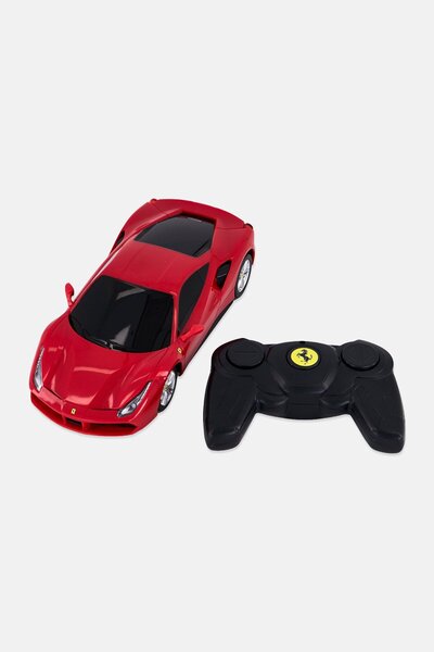 Rastar سيارة فيراري 488 GTB موديل 1/14 بتحكم عن بعد، لون أحمر