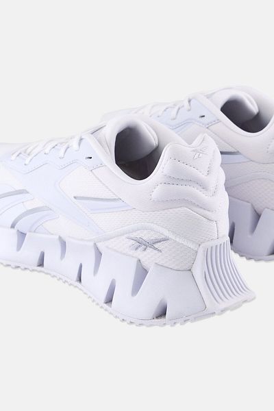 Reebok حذاء جري نسائي Zig Dynamica 4 برباط، أبيض