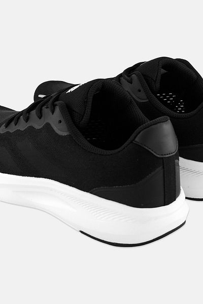 RBX Men Lace Up Running Shoes, Black