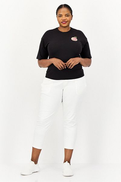 Puma Women Sportswear Fit Short Sleeve Outdoor Top, Black