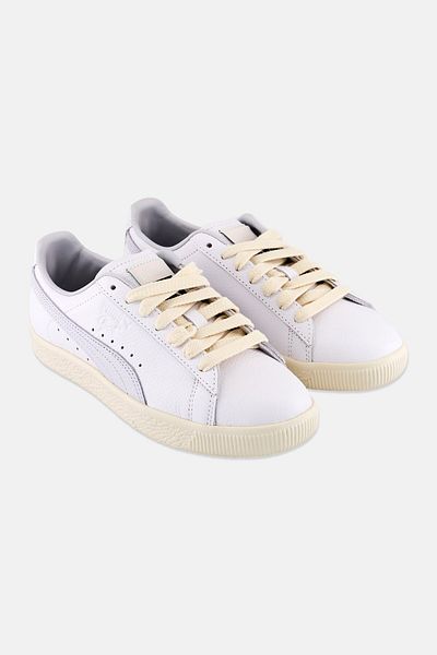 Puma X Select Kids Boy Clyed Leather Lace Up Outdoor Shoes White
