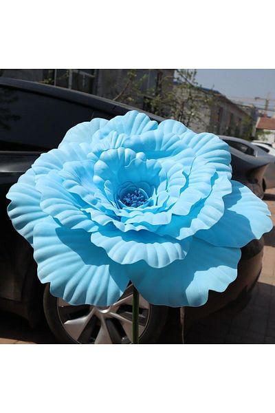 Choice blue Artificial Peony Wedding Party Decoration Large Flower Show Props Fake Flowers DIY Flower Backg