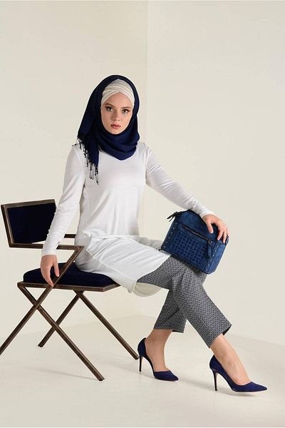 Alvina Cycling Collar Knitting Tunic 4578