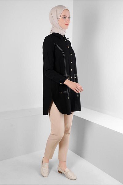 Alvina STITCH DETAILED SHIRT TUNIC 43605