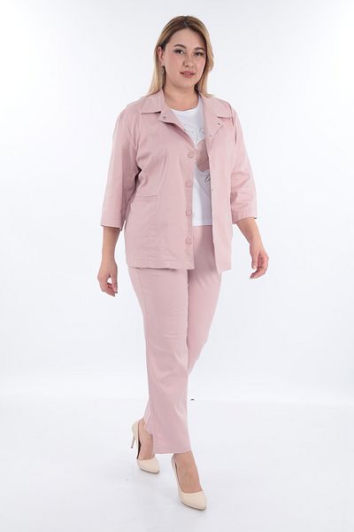 EXİTLİNE Women's Triple Suit Jacket Pants Tshirt