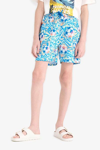 DeFacto Pantaloni scurți de baie cu model pentru băiat E5185a825hs
