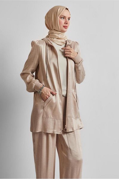 Alvina Hooded Trousers Suit 45585