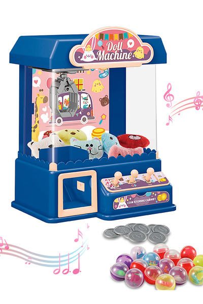 Ma Baby آلة دمية إلكترونية للأطفال، آلة مخلب صغيرة يدوية الصنع مع موسيقى وإضاءة وأداة التقاط الحلوى