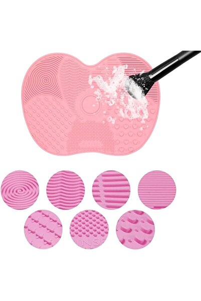 Other سجادة تنظيف فرش المكياج المصنوعة من السيليكون غير القابلة للانزلاق وقابلة لإعادة الاستخدام مع أكواب شفط (قد يختلف اللون)