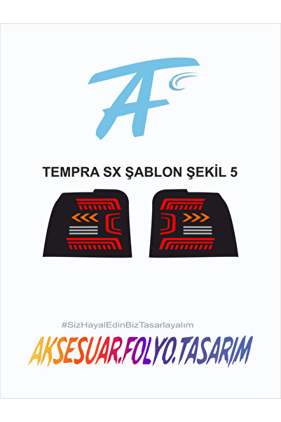 aksesuar folyo tasarım Fiat Tempra Sx Stop Folyo