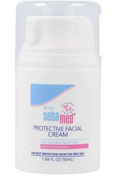 Sebamed Protective Facial Cream 50 ml Daily Moisturizer with SPF & Vitamin E for Hydrated, Shielded Skin