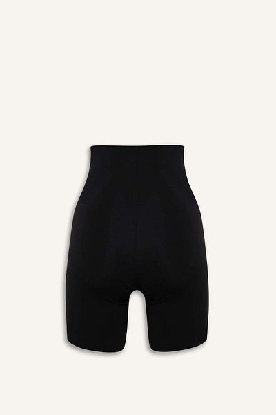 DeFacto Pantaloni scurți de culoare neagră Corset-Fall in Love E4741AX25SM