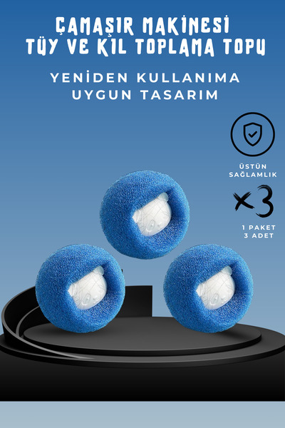ALÇİN Çamaşır Makinesi Tüy ve Kıl Toplama Topu