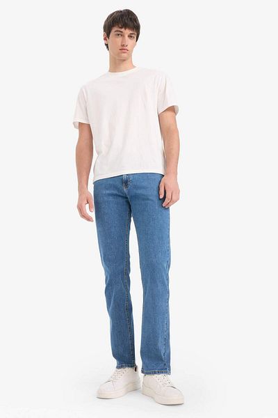 DeFacto Sergio Regular Fit Normal Fit Κανονικό τζιν παντελόνι με σωλήνα μέσης E7277AX25SM