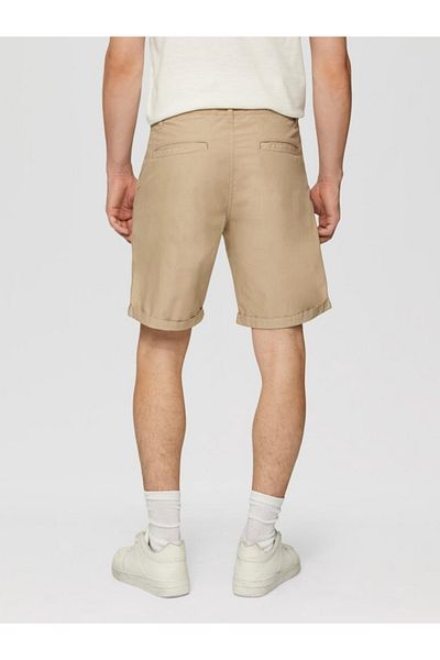 QS by s.Oliver Q/s By S.oliver Men's Chino Shorts, Jhon With Regular Fit And Mid-rise, Cream