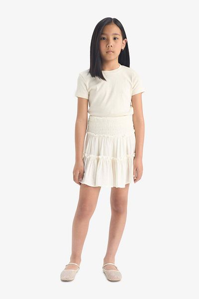 DeFacto Girl's Gipeli Flounce Viscose Skirt E3835A825Sm