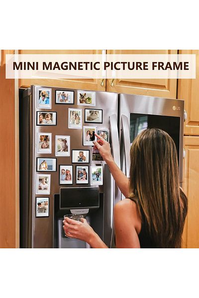 Generic Azonee Magnetic Pocket Picture Frame, Mini 3 inch Polaroid Magnets for Refrigerator, 2.5 x 3.5 Smal