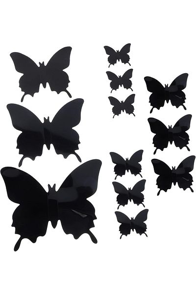 Generic Oasisgalore Butterfly Wall Stickers for Bedroom,3D Decoration Wall Stickers Removable Stiker Decor