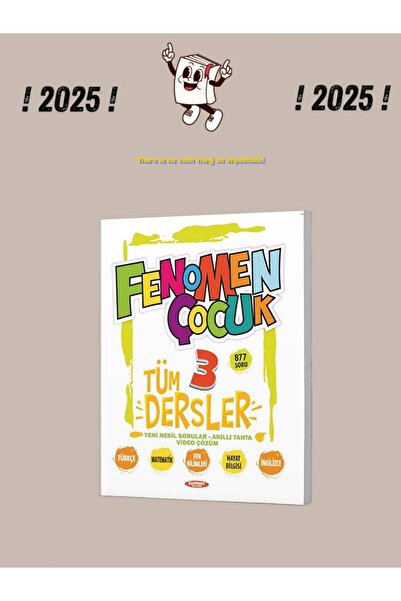 Fenomen Yayıncılık Fenomen Çocuk 3. Sınıf Tüm Dersler Soru Bankası 2025