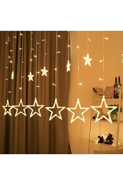 Generic Ramadan Star Light Curtain 3.5m - Illuminated Decorative String for W...