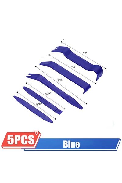 Choice 5pcs Blue Auto Dismantle Tools Kit Plastic Kit Car Door Clip Panel Trim Radio Dash Audio Removal Ins