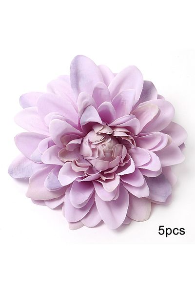 Choice 3 Purple Artificial Flowers Head For Wedding Decoration Fake Flower Home Decor Birthday Party Diy B.