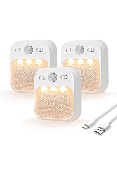 STARSTAR Night light w/motion sensor - magnetic patch light - w/USB cable - 3...