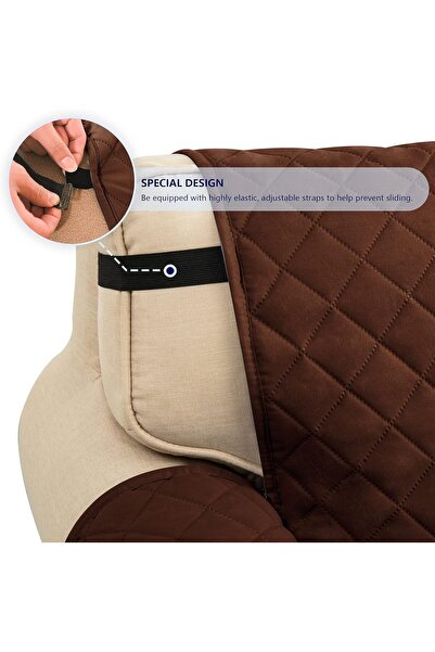Bukela Waterproof Sofa Slipcover Reversible Couch Cover Furniture Protector (Dark Coffee)