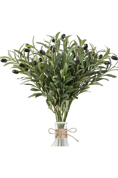 Generic Artigreen 6Pcs Fake Olive Tree Branches Faux Olive Branches Artificial Olive Branches with Lifelike