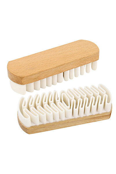 Choice 2 قطعة فرشاة تنظيف داخلية للسيارة من جلد الغزال والكانتارا وأقمشة قطيفة وفرشاة العناية بالجمال