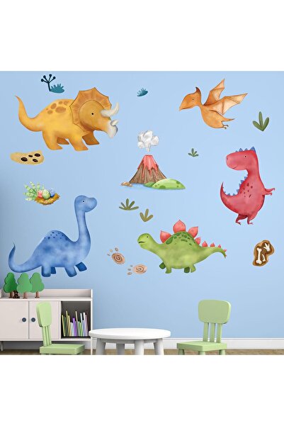 Amimagen ملصقات حائط على شكل ديناصورات - ملصقات حائط على شكل بيض ديناصورات من...