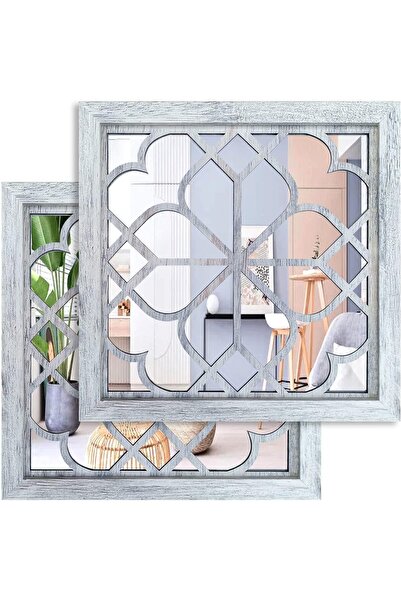Generic Square Wall Mirror Set of 2 by Wookred
