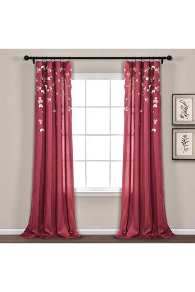 Generic Lush Decor C01240Q12 Flower Drops Curtain Panel for Living Room, Bedroom, Dining Room (Single), 84"