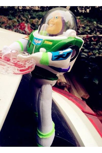 Choice 35cm Woody Buzz Hot Toy Story Sherif Woody Buzz Lightyear Car Dolls Plush Toys Outside Hang Toy Cute