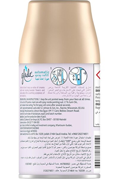 Glade Automatic Air Freshener Spray Refill - Lavender & Vanilla, 269ml