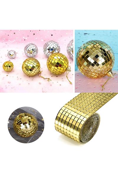 Generic Sorandy Glass Tiles Mirror Mosaic Stickers Innovative DIY Glass Mirrors Sticker Home Decoration KTV