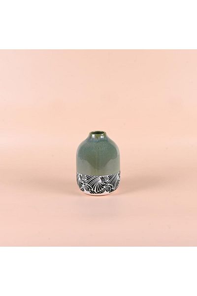Generic Shiny Sky Ceramic Vase Multicolor