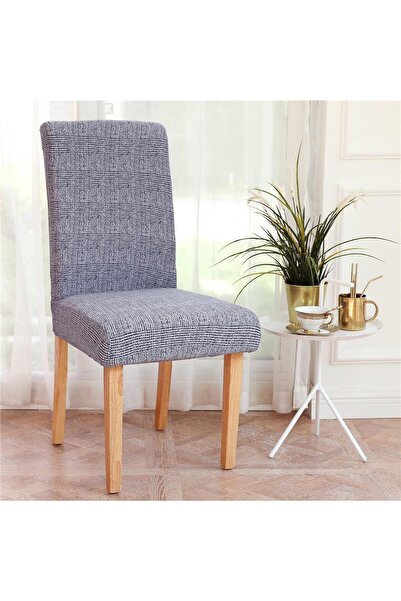 Springos Husa Scaun Bucatarie, Spandex, Dimensiune Universala, Albastru