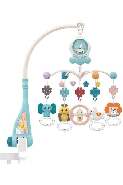 Generic Arabest Baby Musical Crib Mobile with Night Lights and Rotation, Rattles,Comfort Toys for Newborn I