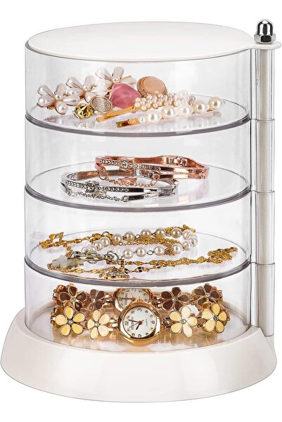 Arabest 4 Layer Organizer, 360° Rotatable,Classify Storage by Layer for Hair ...