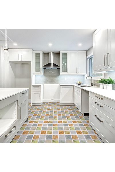 Generic SYOSI Peel and Stick Tiles Backsplash, 20Pcs 3.94"x3.94" Waterproof Small Size Mosaic Tile Stickers
