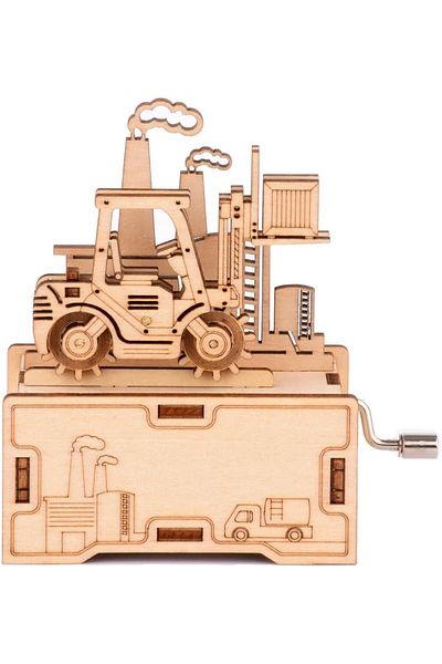 Generic Azonee 3D Wooden Puzzle, Wooden Music Box Kits, Hand Crank Music Box, DIY Crafts Wood Model Buildin