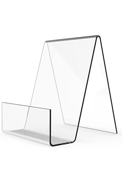 Arabest 4-Inch Clear Acrylic Display Stand Easel for Books, Tablets, Pictures...